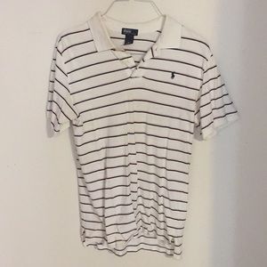 White stripped Polo shirt